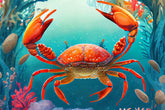 Crab - Marine Life Mini Jigsaw Puzzle - Starbase 505